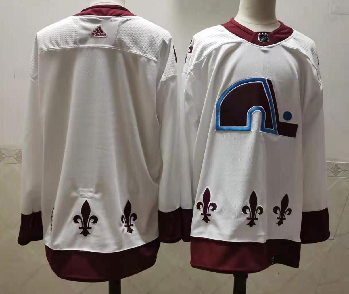 Men Colorado Avalanche Blank White Authentic Stitched 2020 Adidias NHL Jersey->pittsburgh penguins->NHL Jersey
